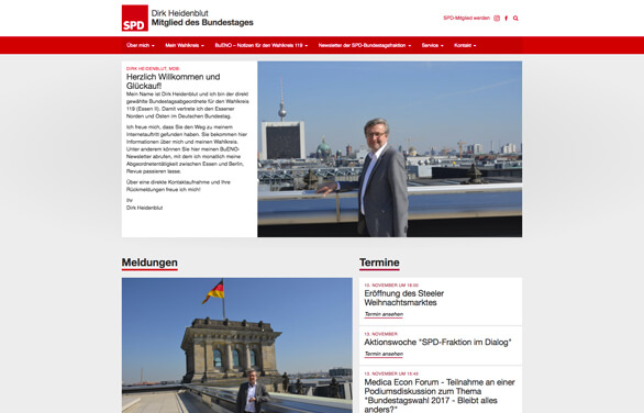 Dirk Heidenbluts Kandidatenwebseite