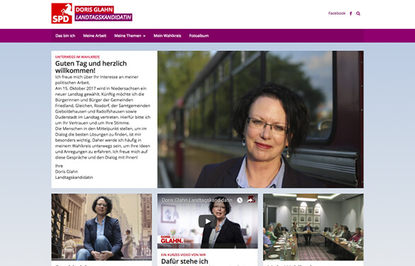 Doris Glahns Webseite